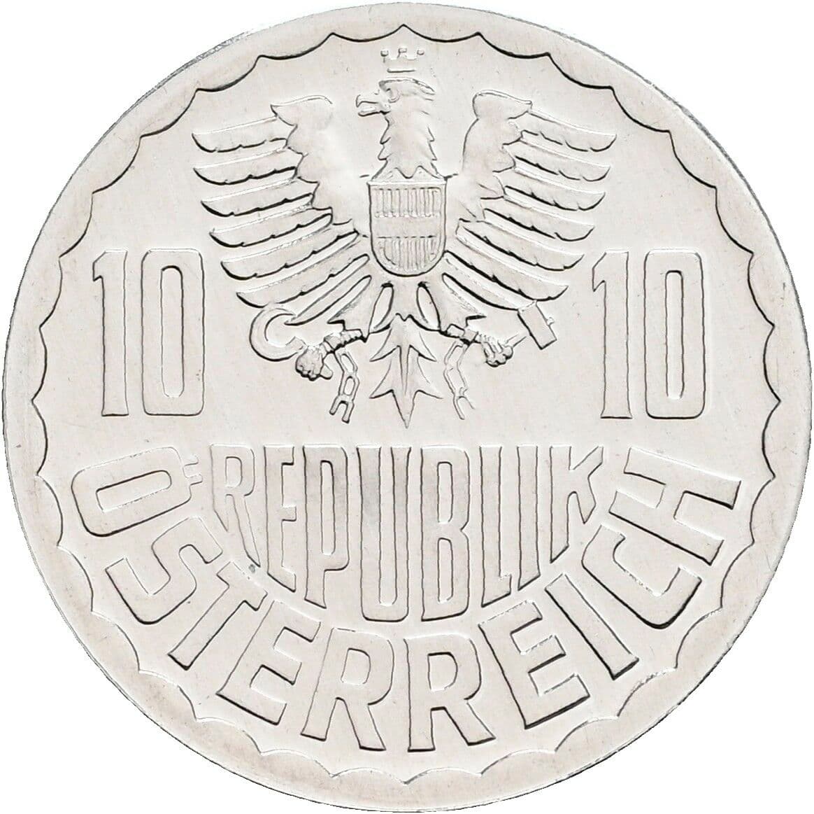 10 Groschen 1980 – Rückseite