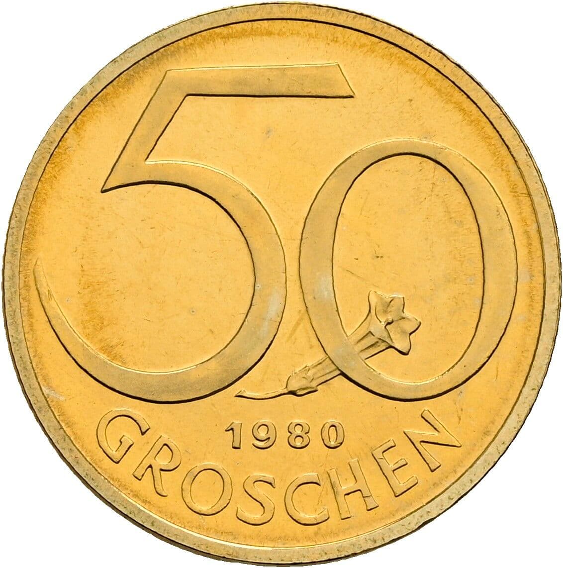 50 Groschen 1980 – Vorderseite