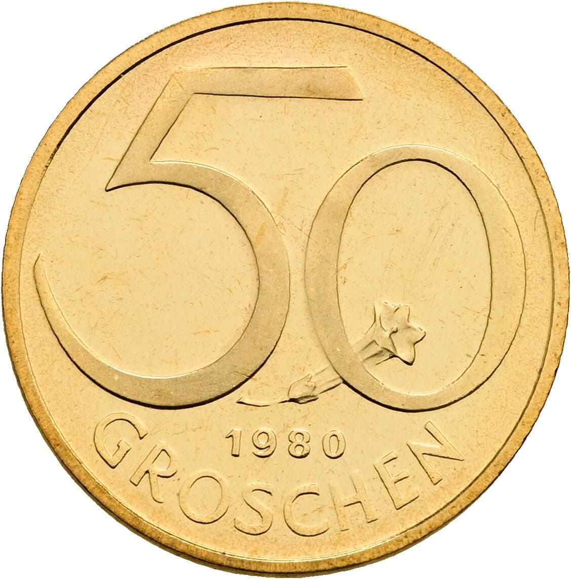 50 Groschen 1980 – Vorderseite