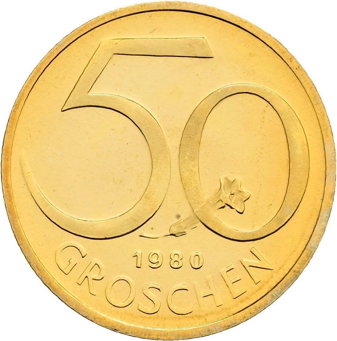 50 Groschen 1980 – Vorderseite