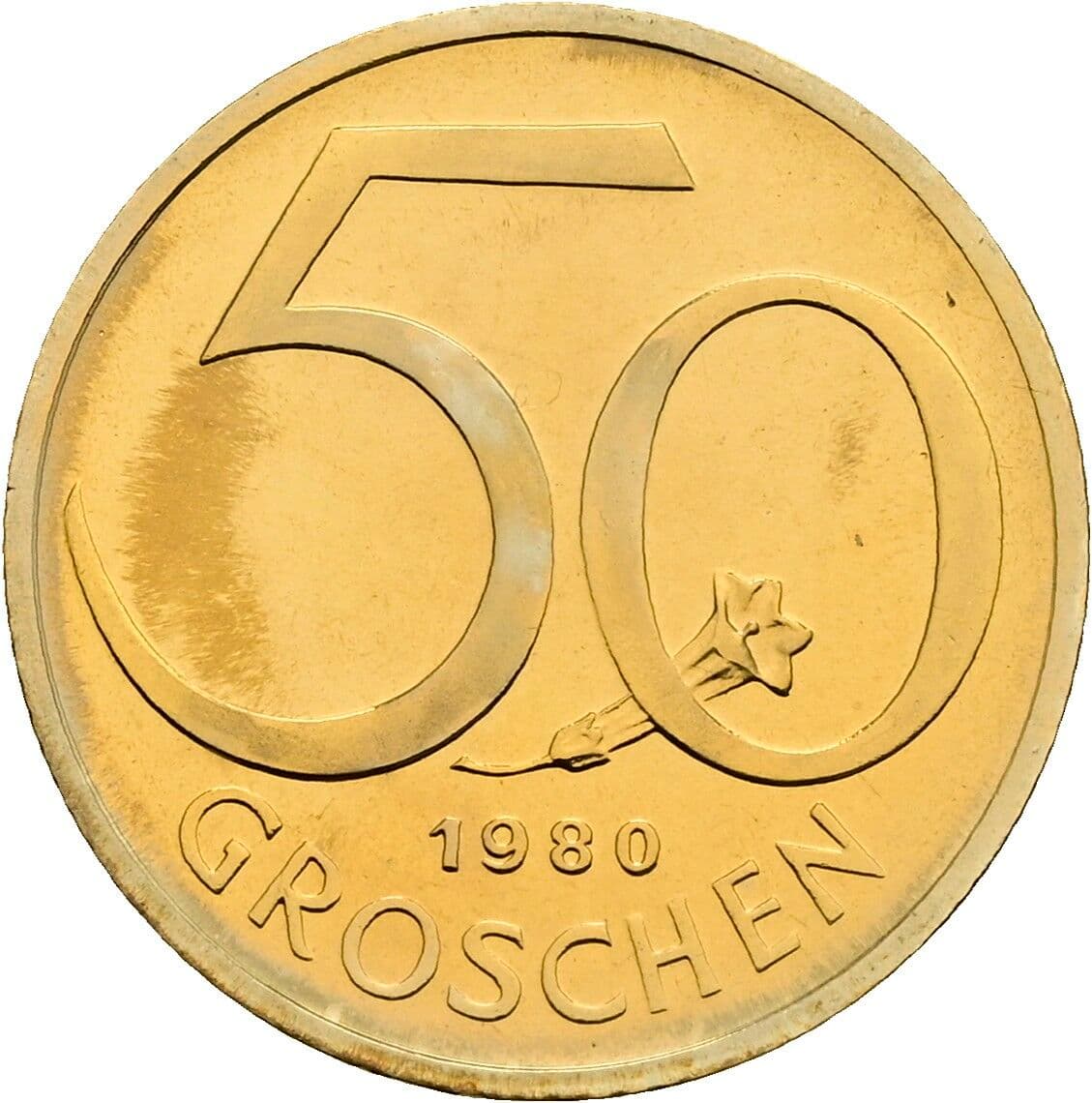 50 Groschen 1980 – Vorderseite