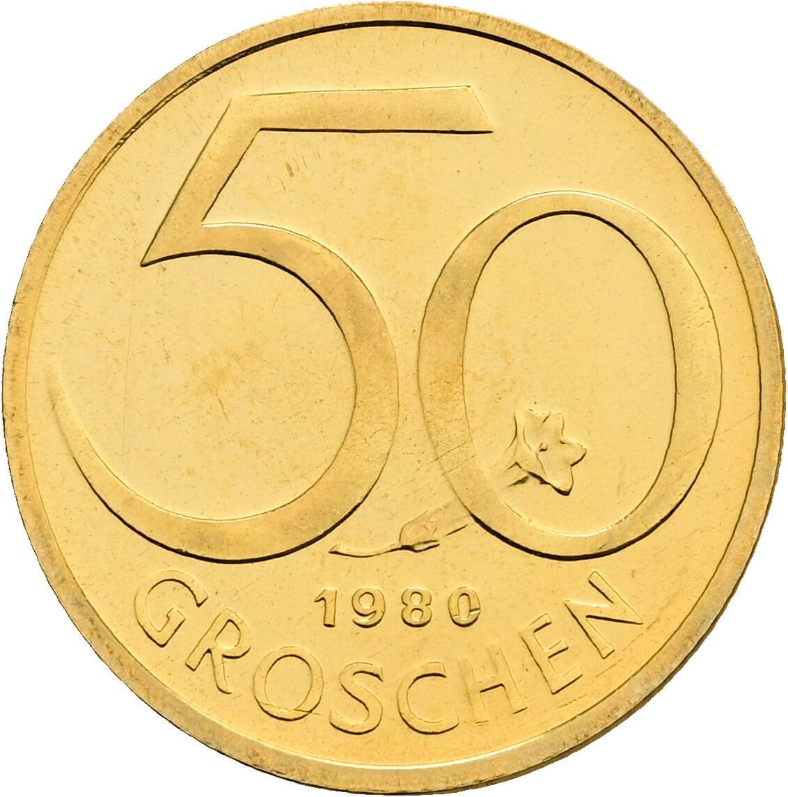 50 Groschen 1980 – Vorderseite