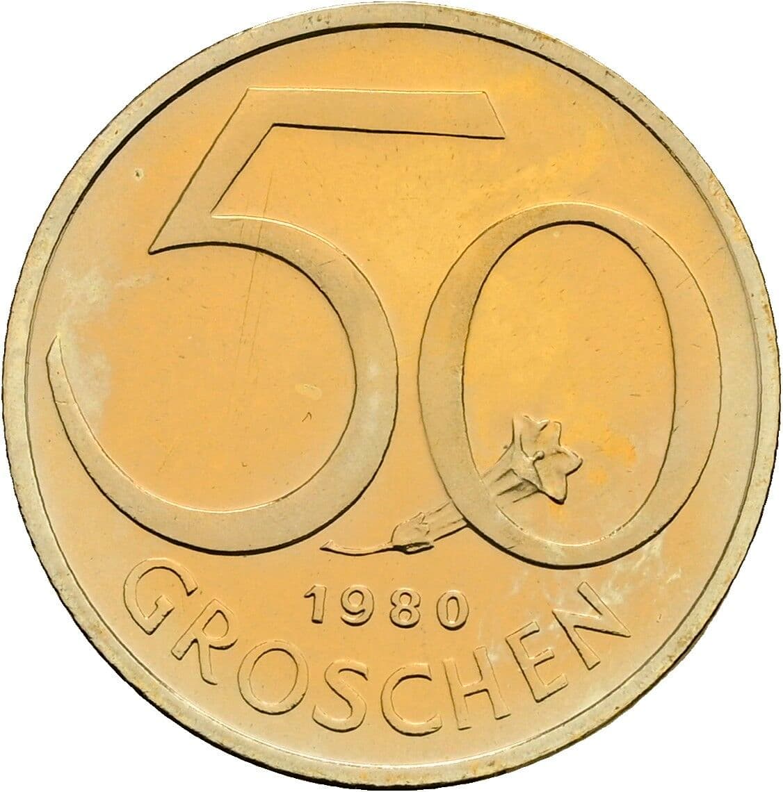 50 Groschen 1980 – Vorderseite