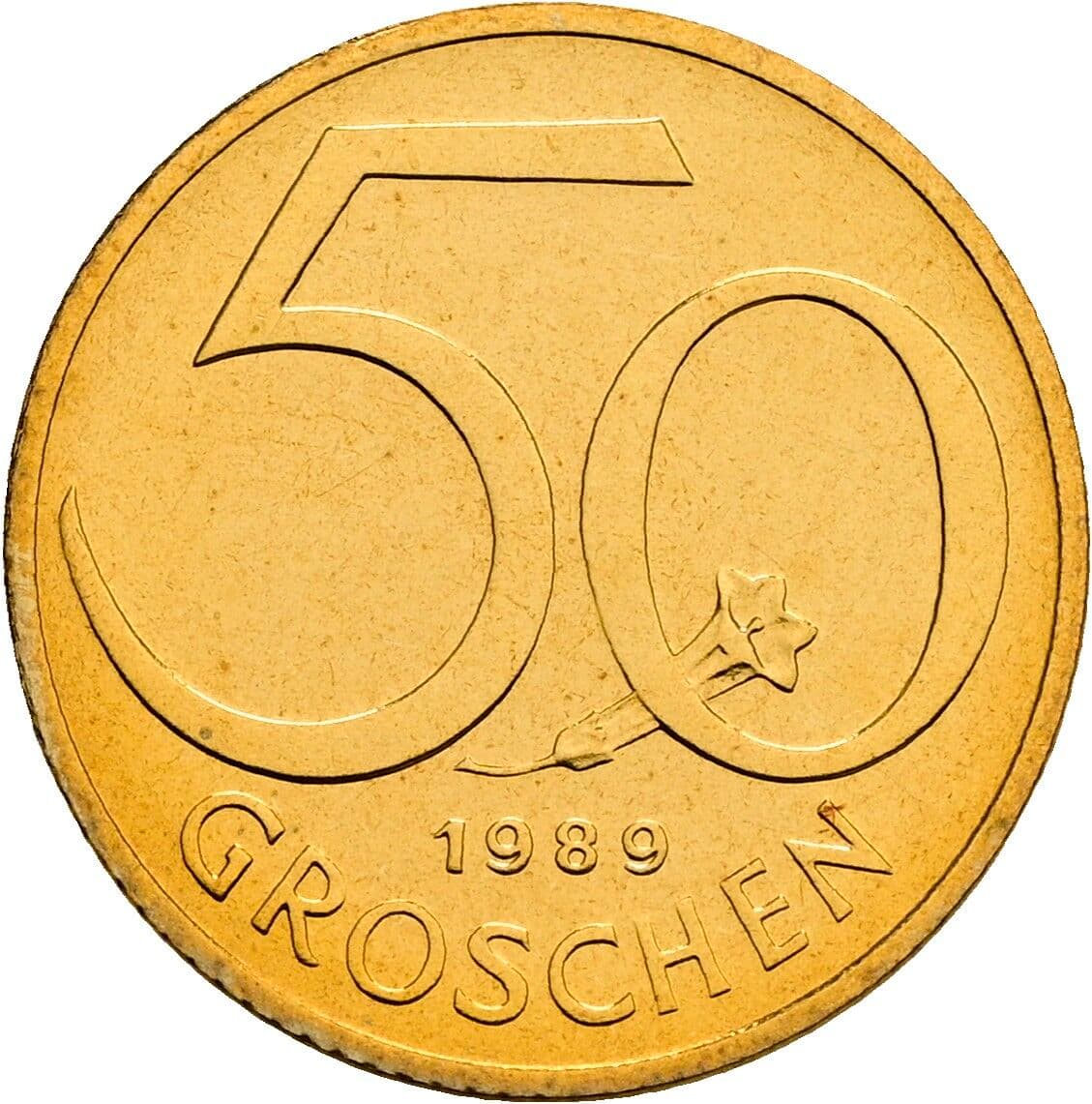 50 Groschen 1989 – Vorderseite