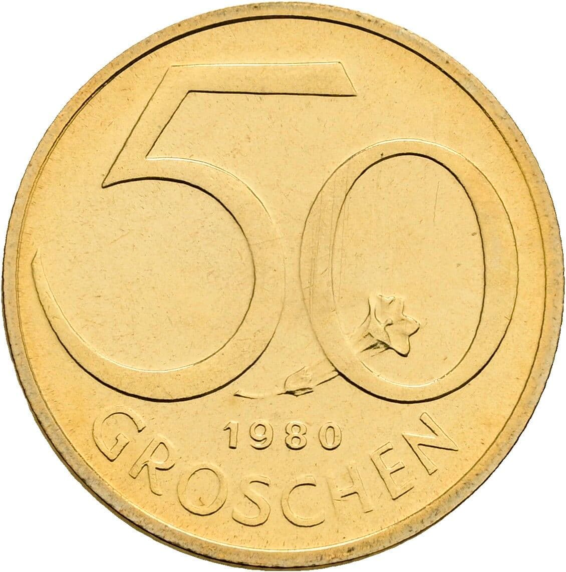 50 Groschen 1980 – Vorderseite