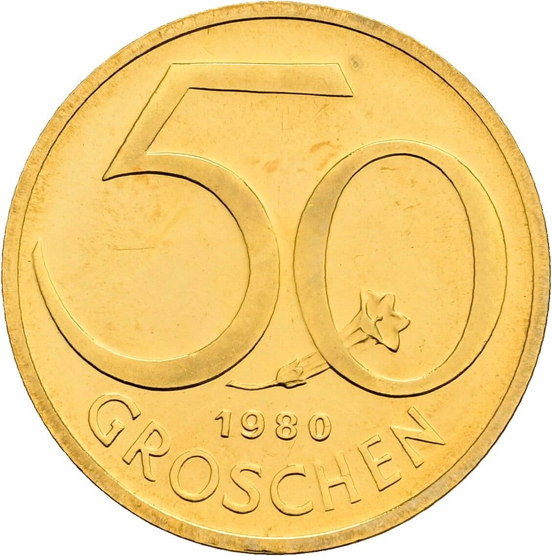 50 Groschen 1980 – Vorderseite