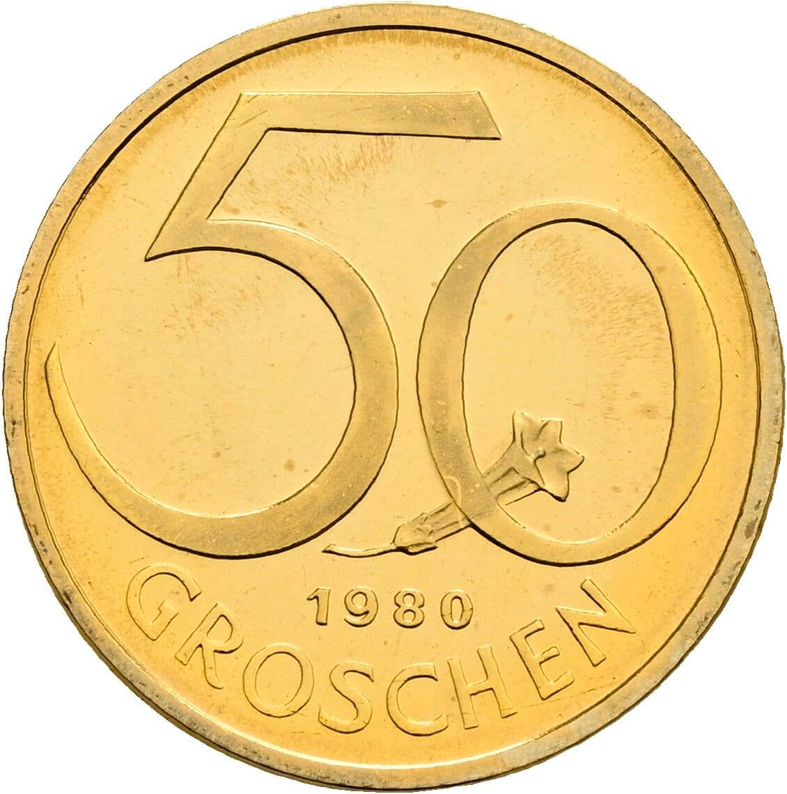 50 Groschen 1980 – Vorderseite