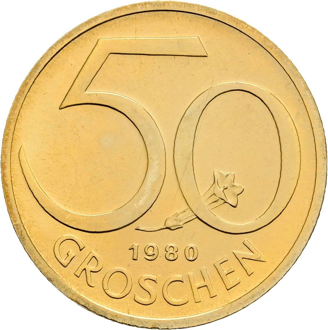 50 Groschen 1980 – Vorderseite