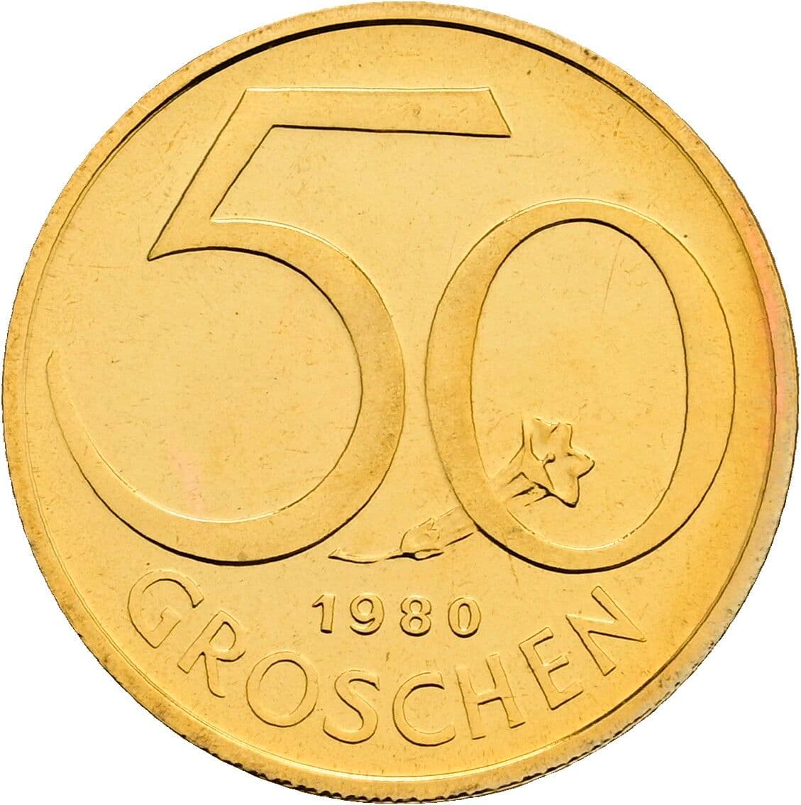 50 Groschen 1980 – Vorderseite