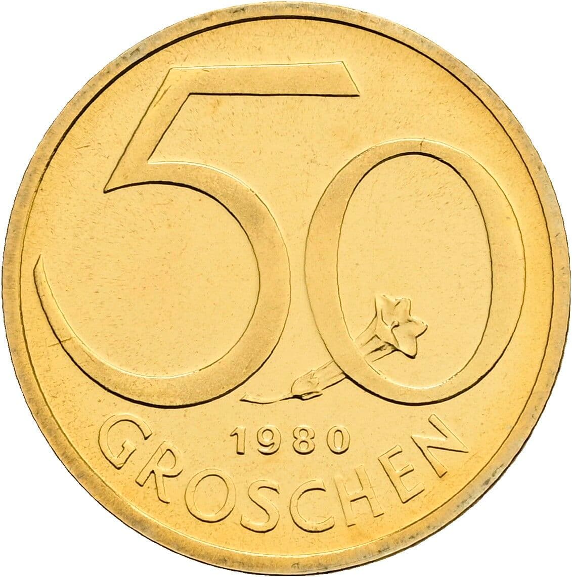 50 Groschen 1980 – Vorderseite