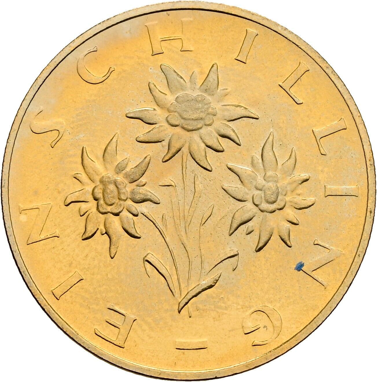 1 Schilling 1980 – Rückseite