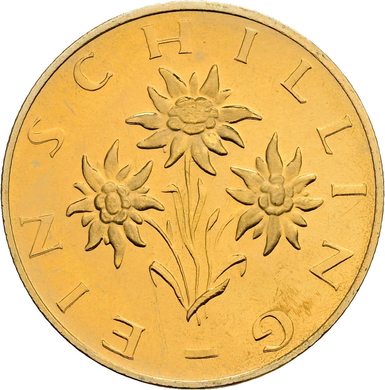 1 Schilling 1980 – Rückseite