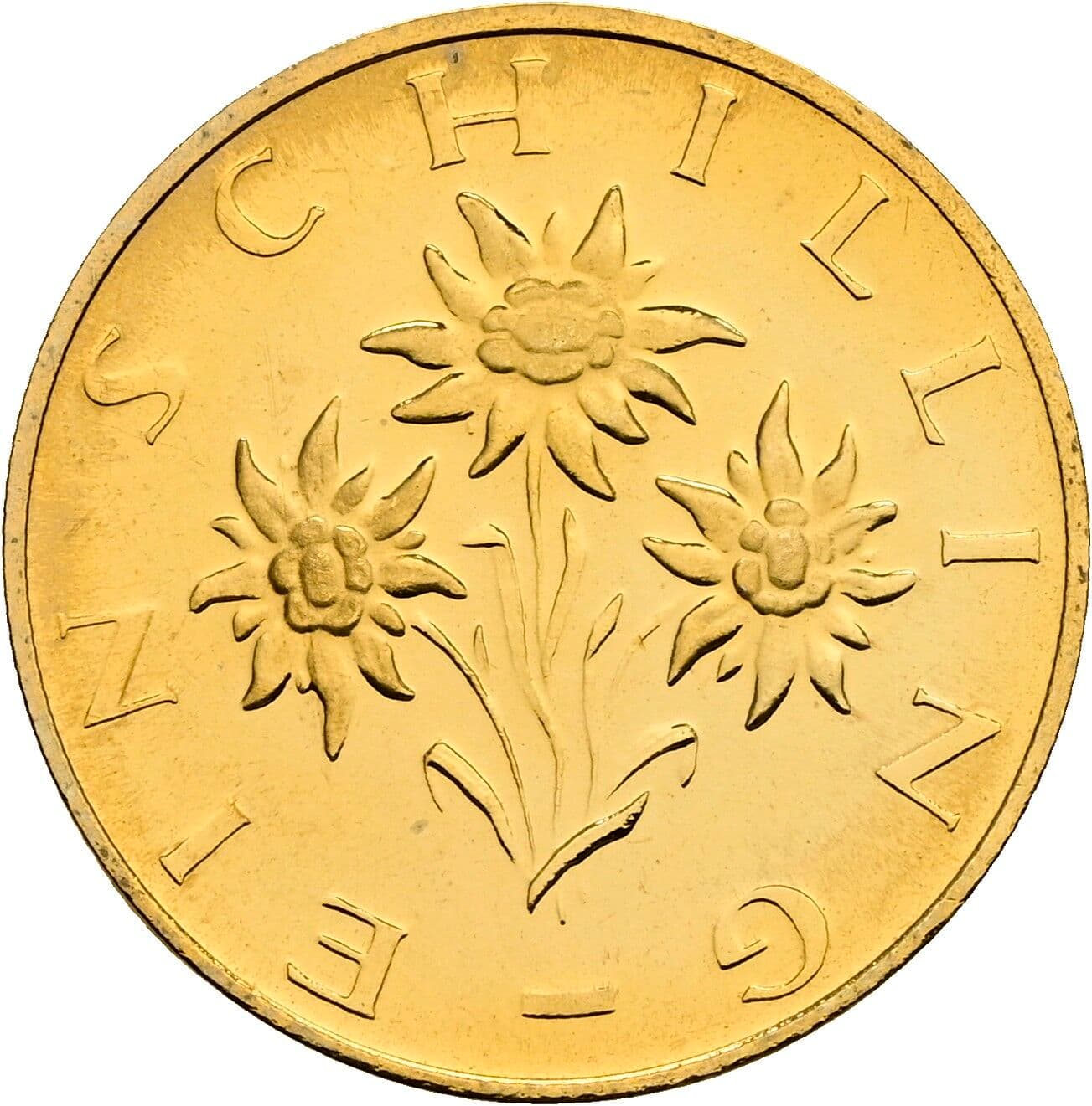 1 Schilling 1980 – Rückseite