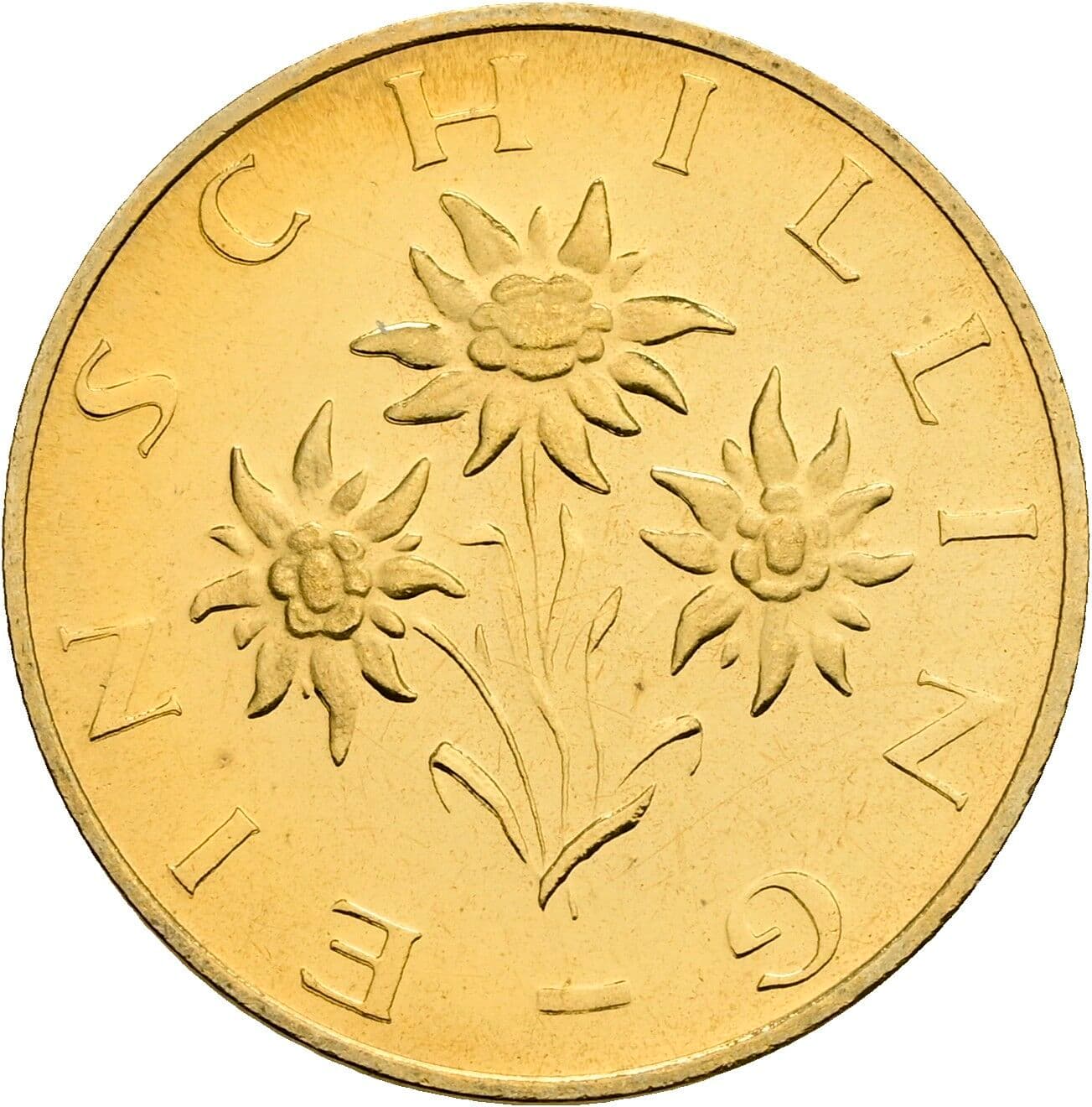 1 Schilling 1980 – Rückseite