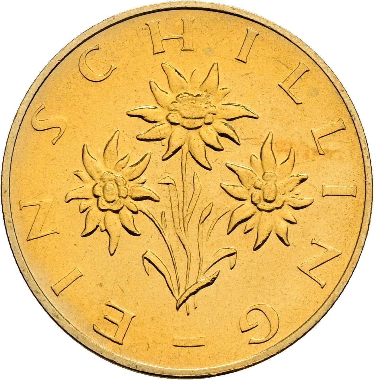 1 Schilling 1980 – Rückseite