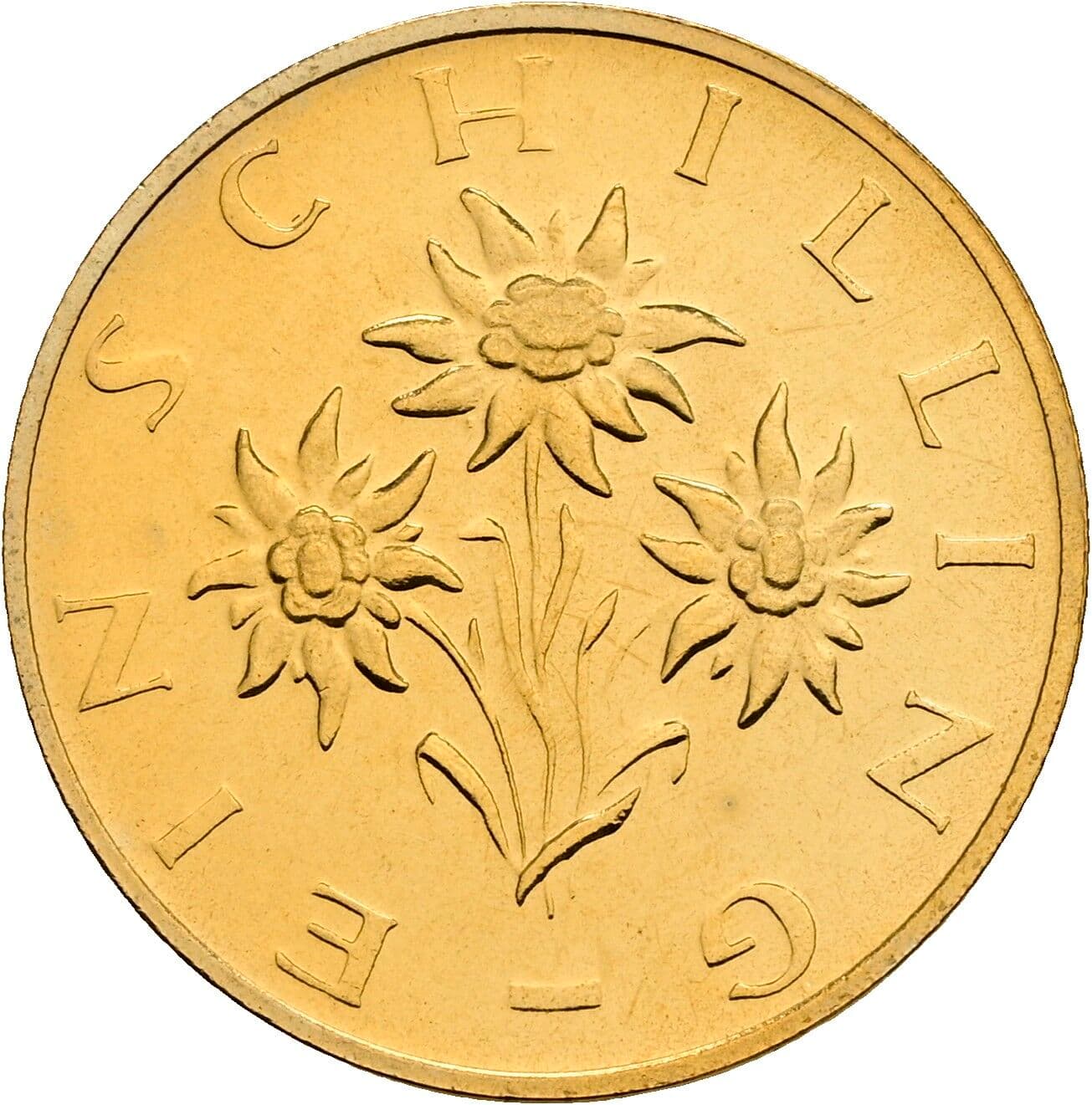 1 Schilling 1980 – Rückseite