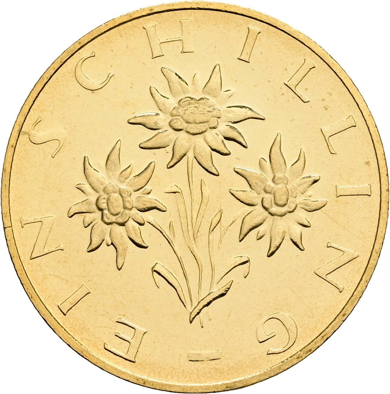 1 Schilling 1980 – Rückseite