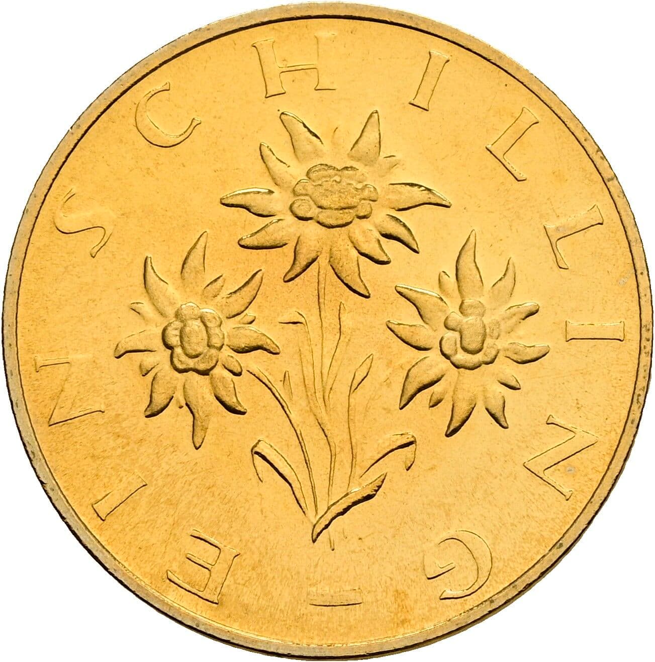 1 Schilling 1980 – Rückseite
