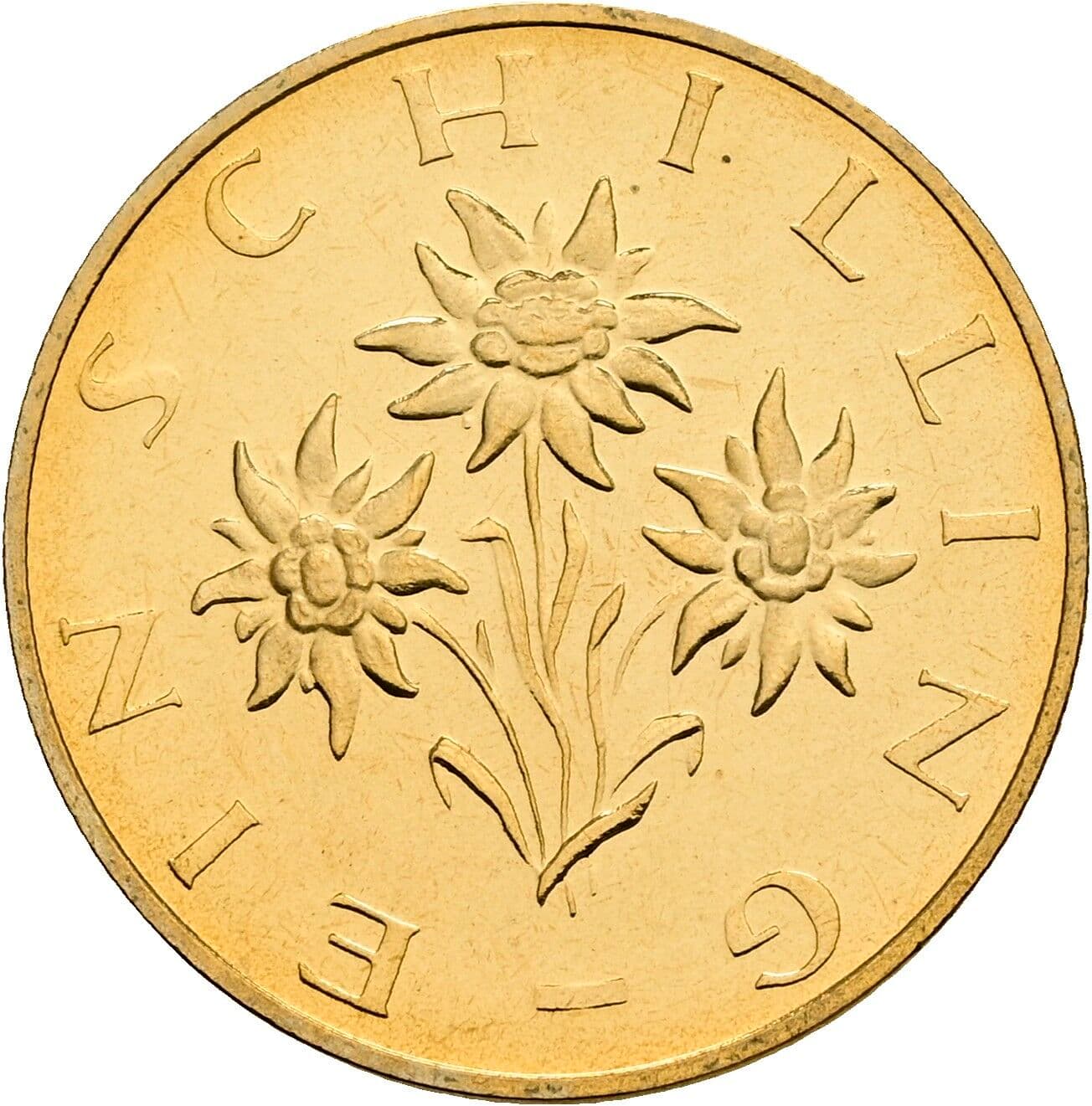 1 Schilling 1980 – Rückseite