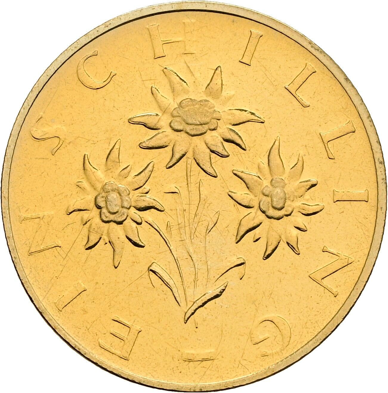 1 Schilling 1980 – Rückseite