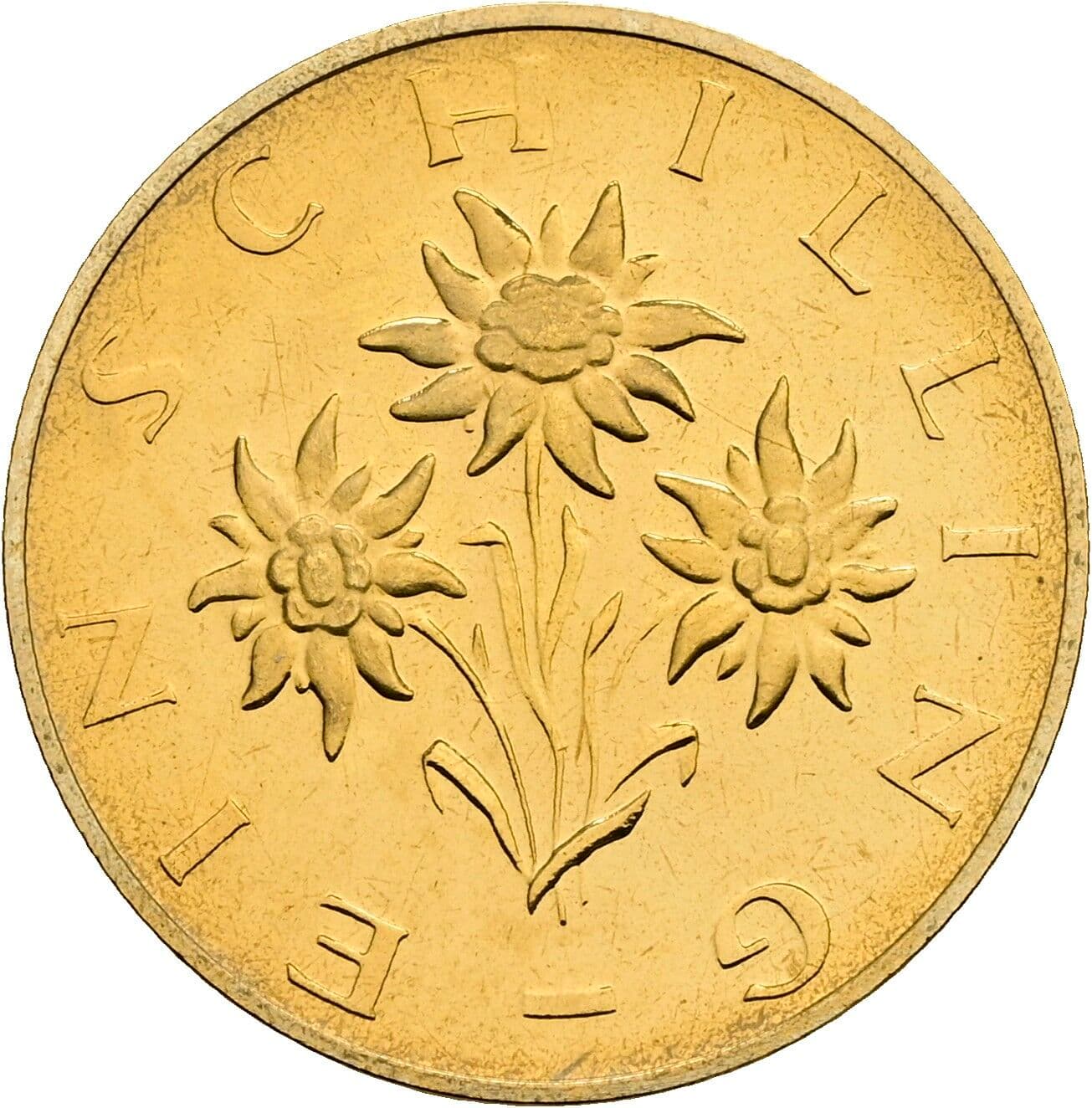 1 Schilling 1980 – Rückseite