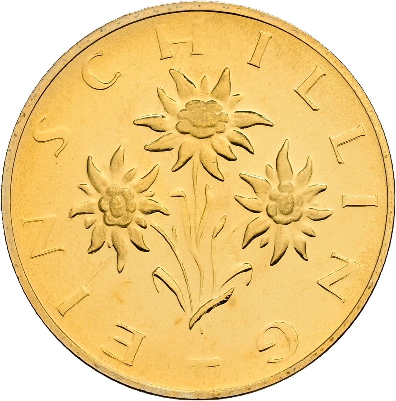 1 Schilling 1980 – Rückseite