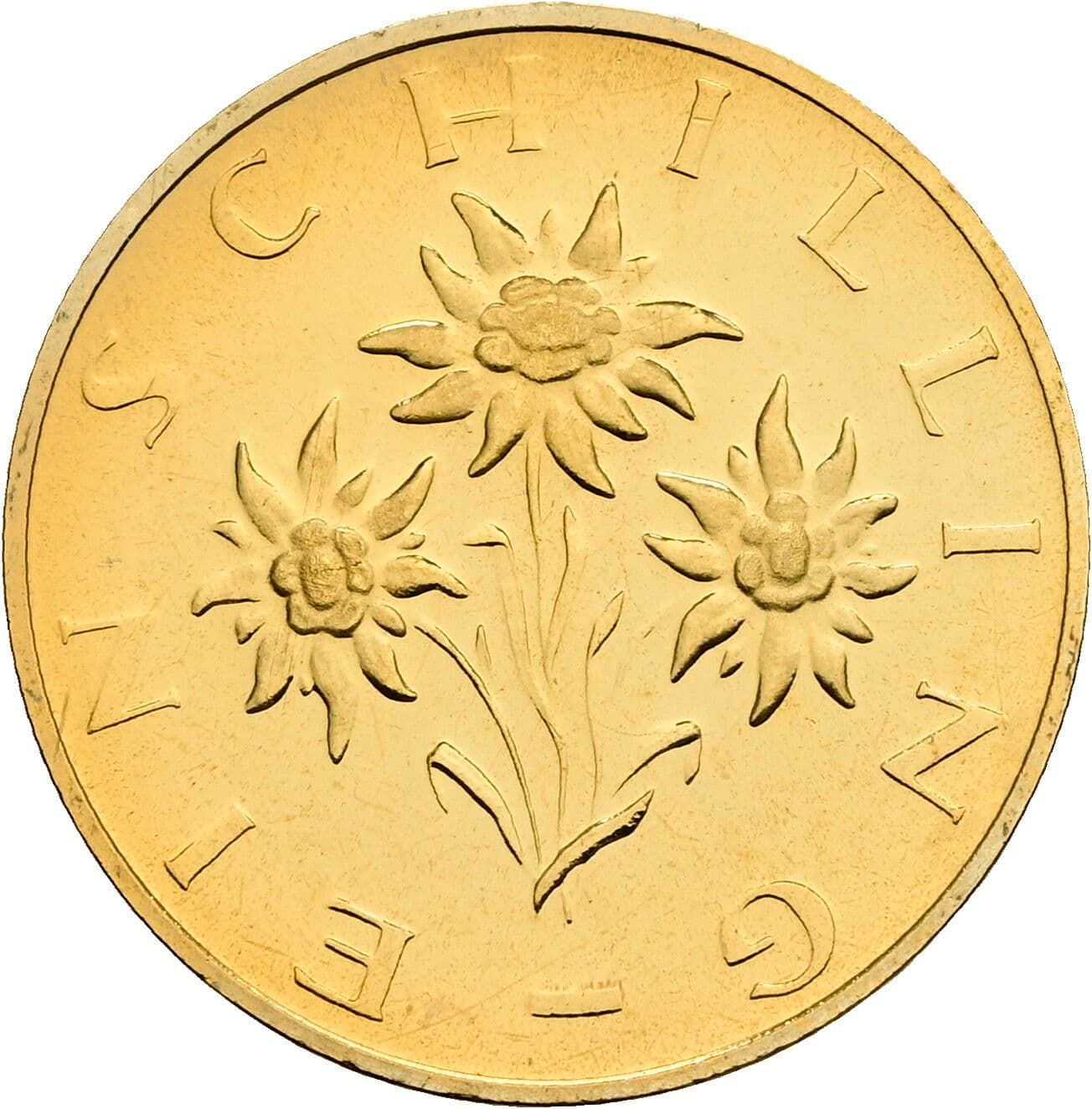 1 Schilling 1980 – Rückseite