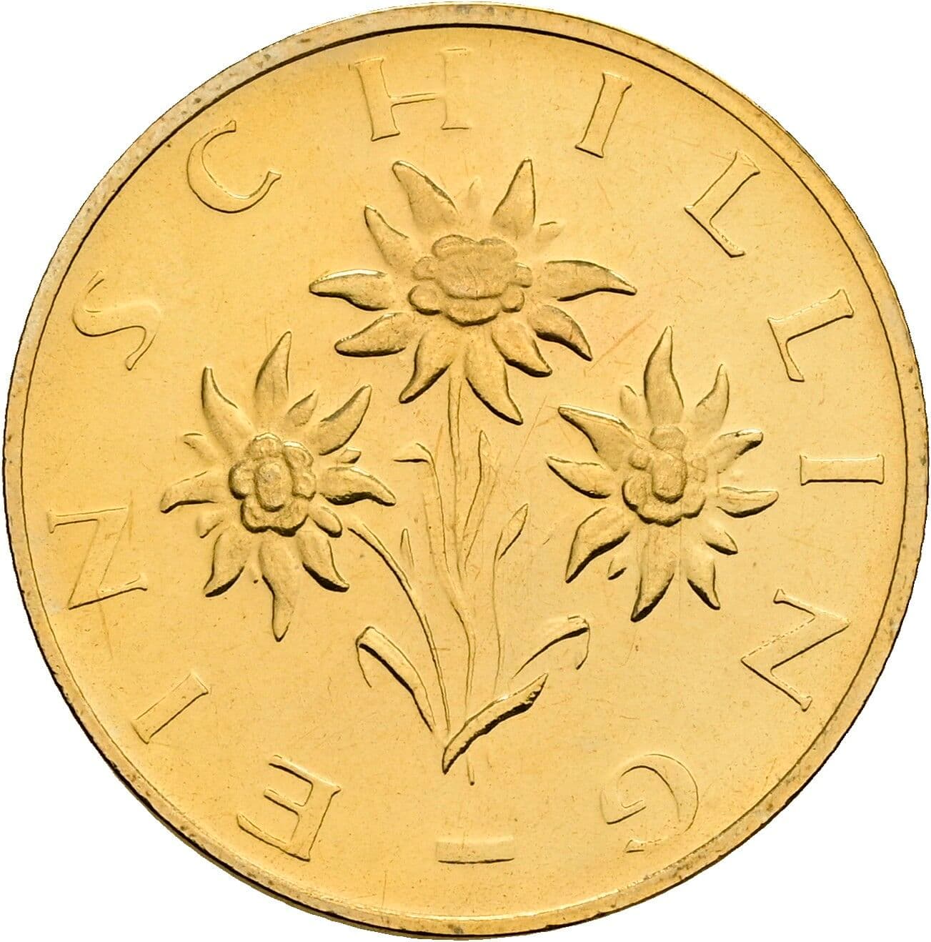 1 Schilling 1980 – Rückseite