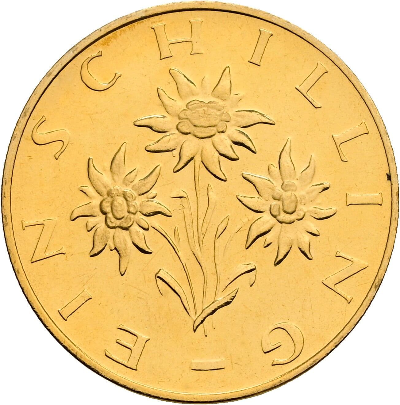1 Schilling 1980 – Rückseite