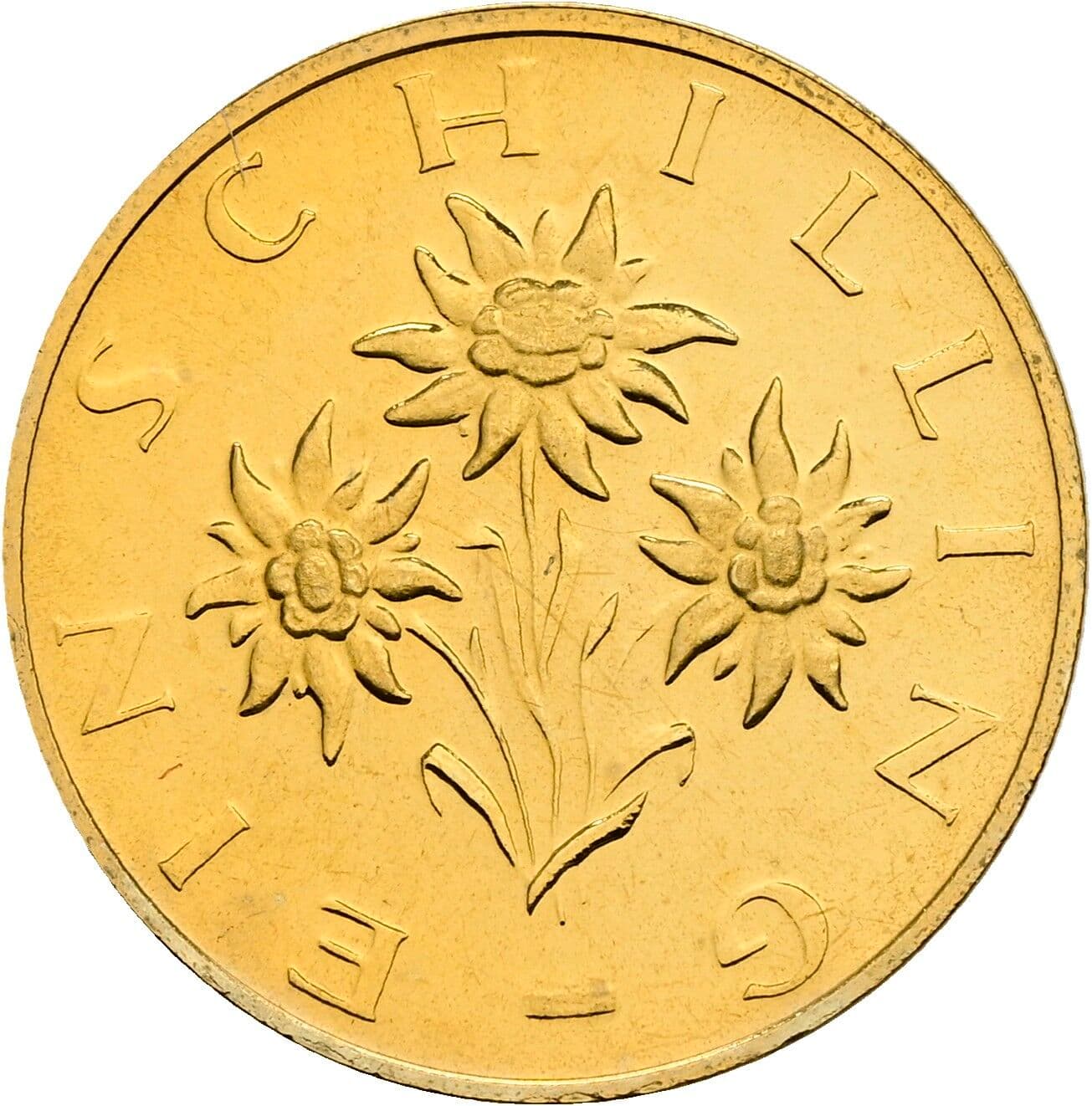 1 Schilling 1980 – Rückseite