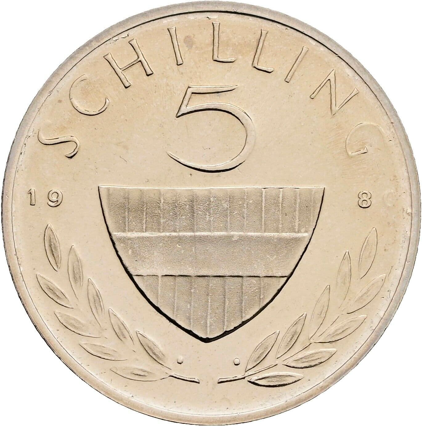 5 Schilling 1980 – Vorderseite