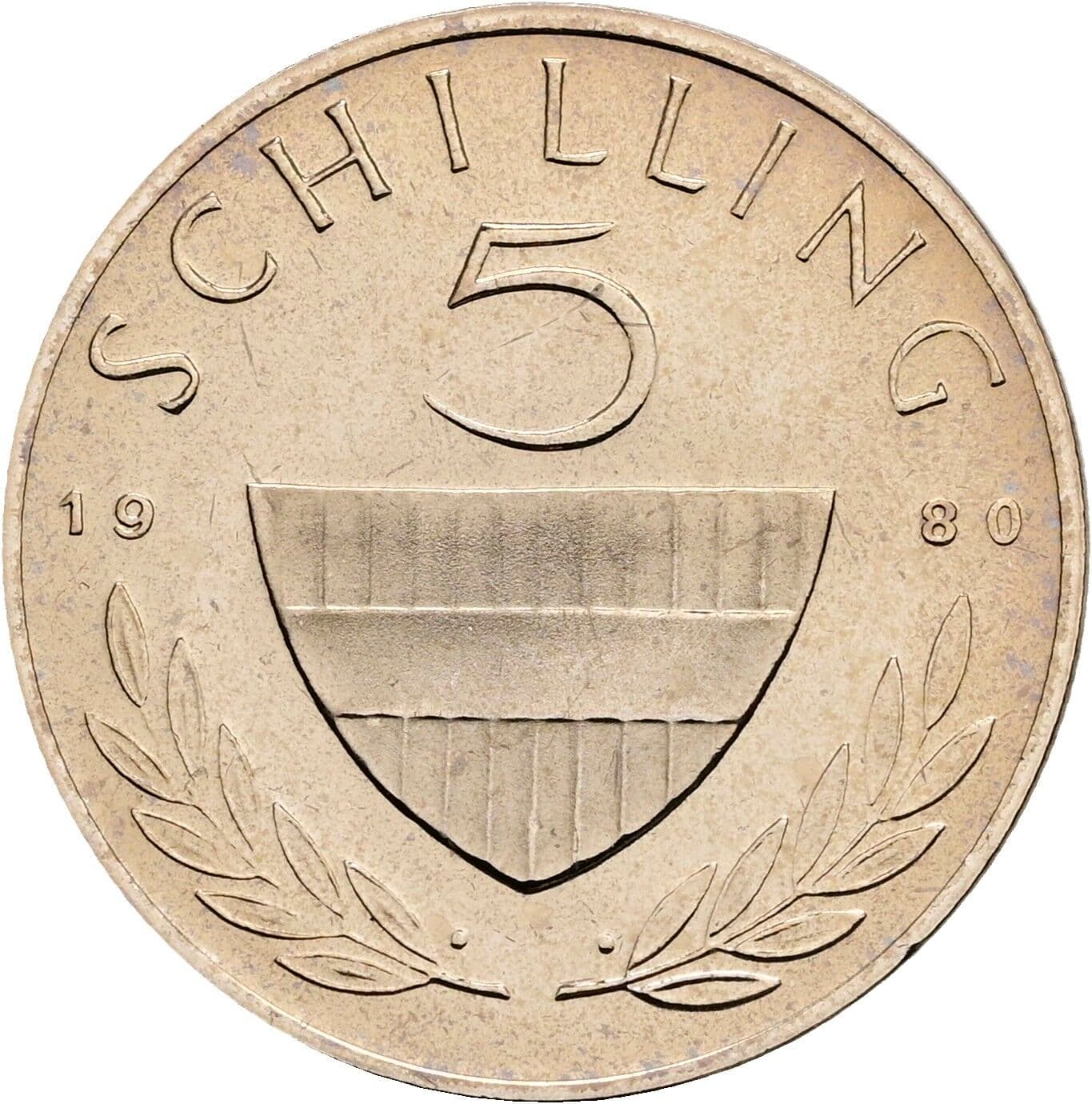 5 Schilling 1980 – Vorderseite