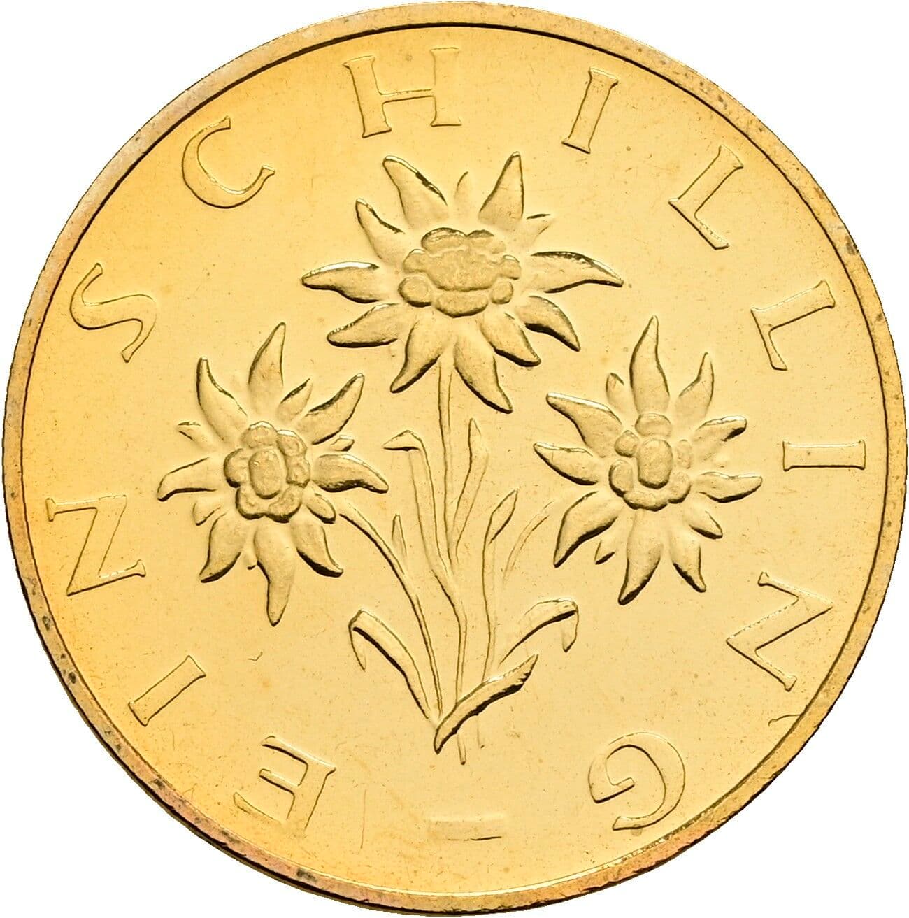 1 Schilling 1980 – Rückseite