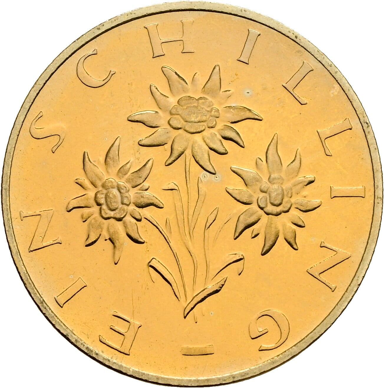 1 Schilling 1980 – Rückseite