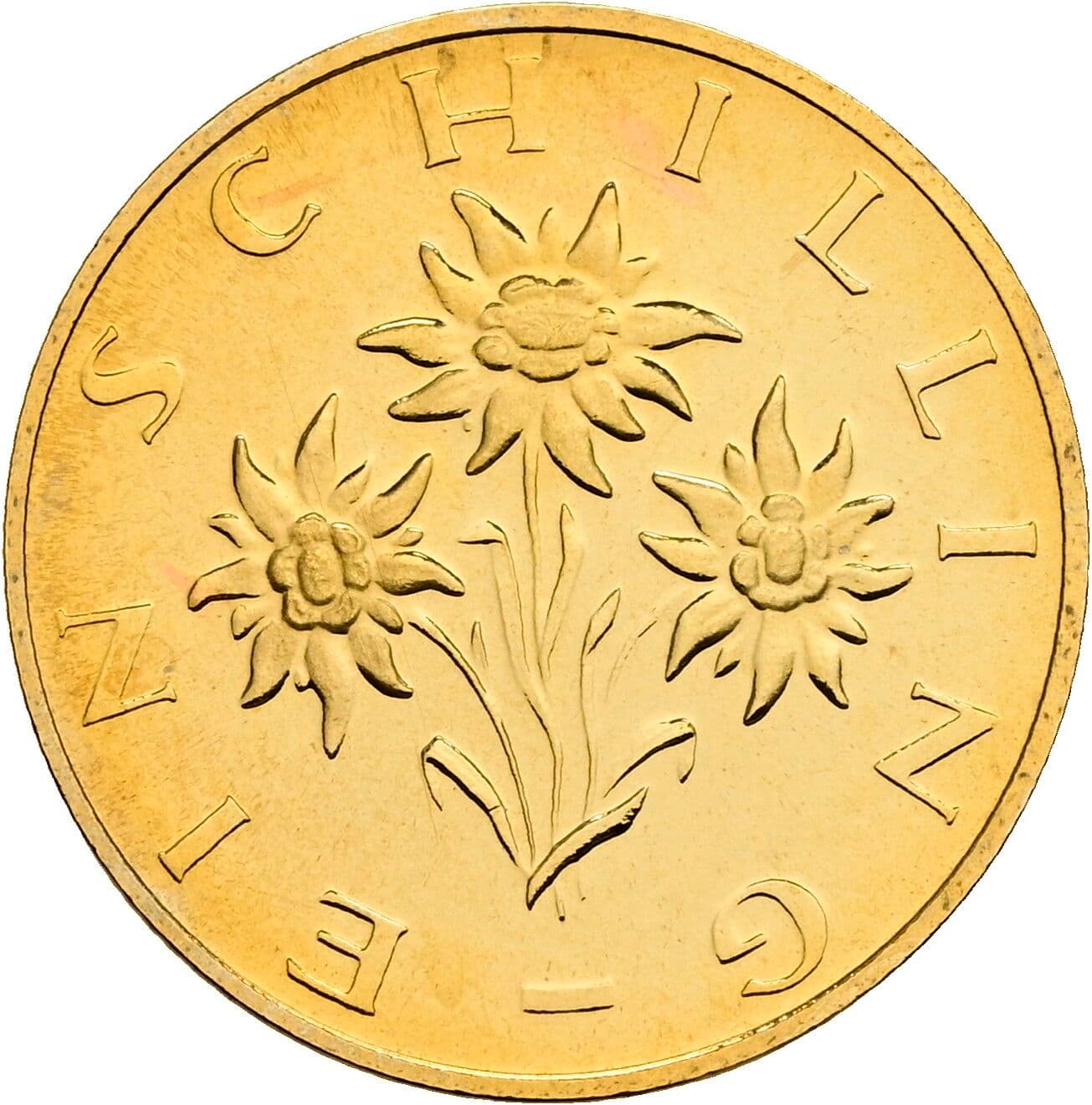 1 Schilling 1980 – Rückseite