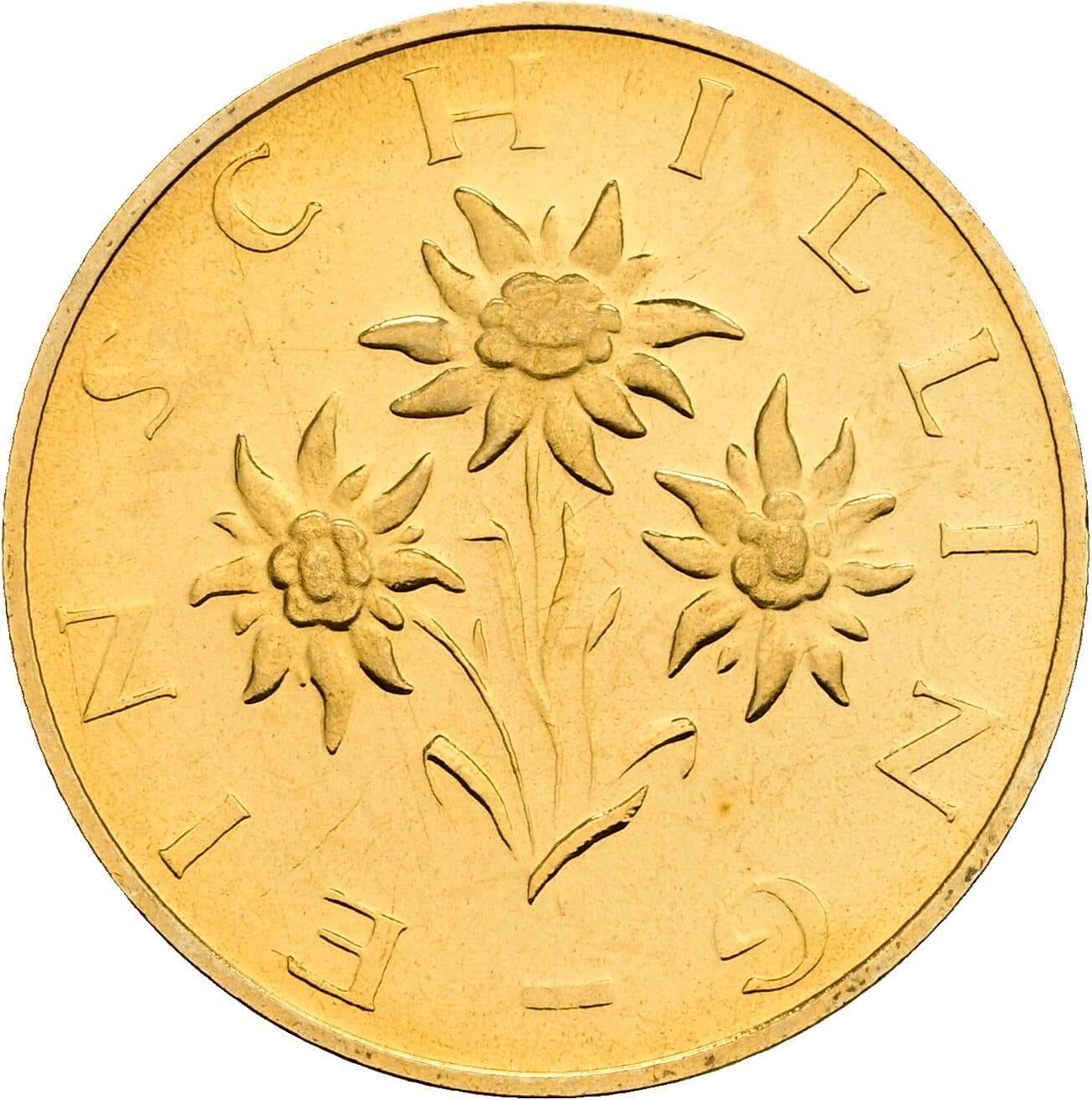 1 Schilling 1980 – Rückseite