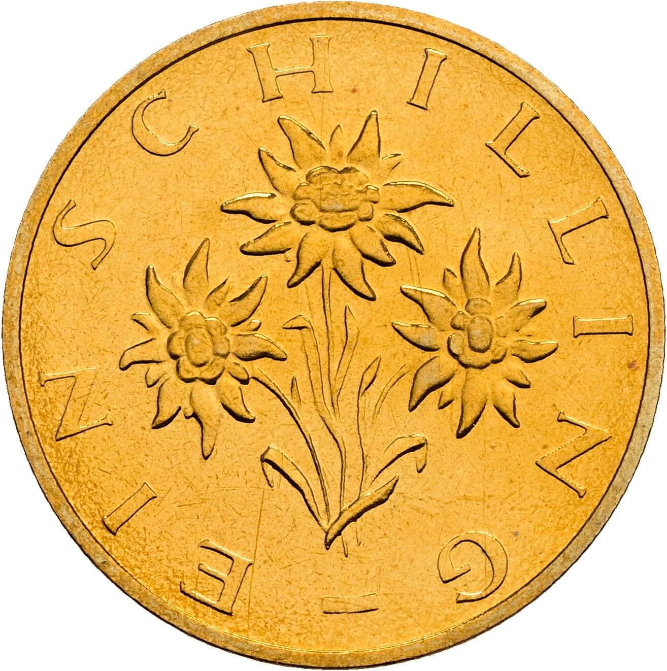 1 Schilling 1980 – Rückseite