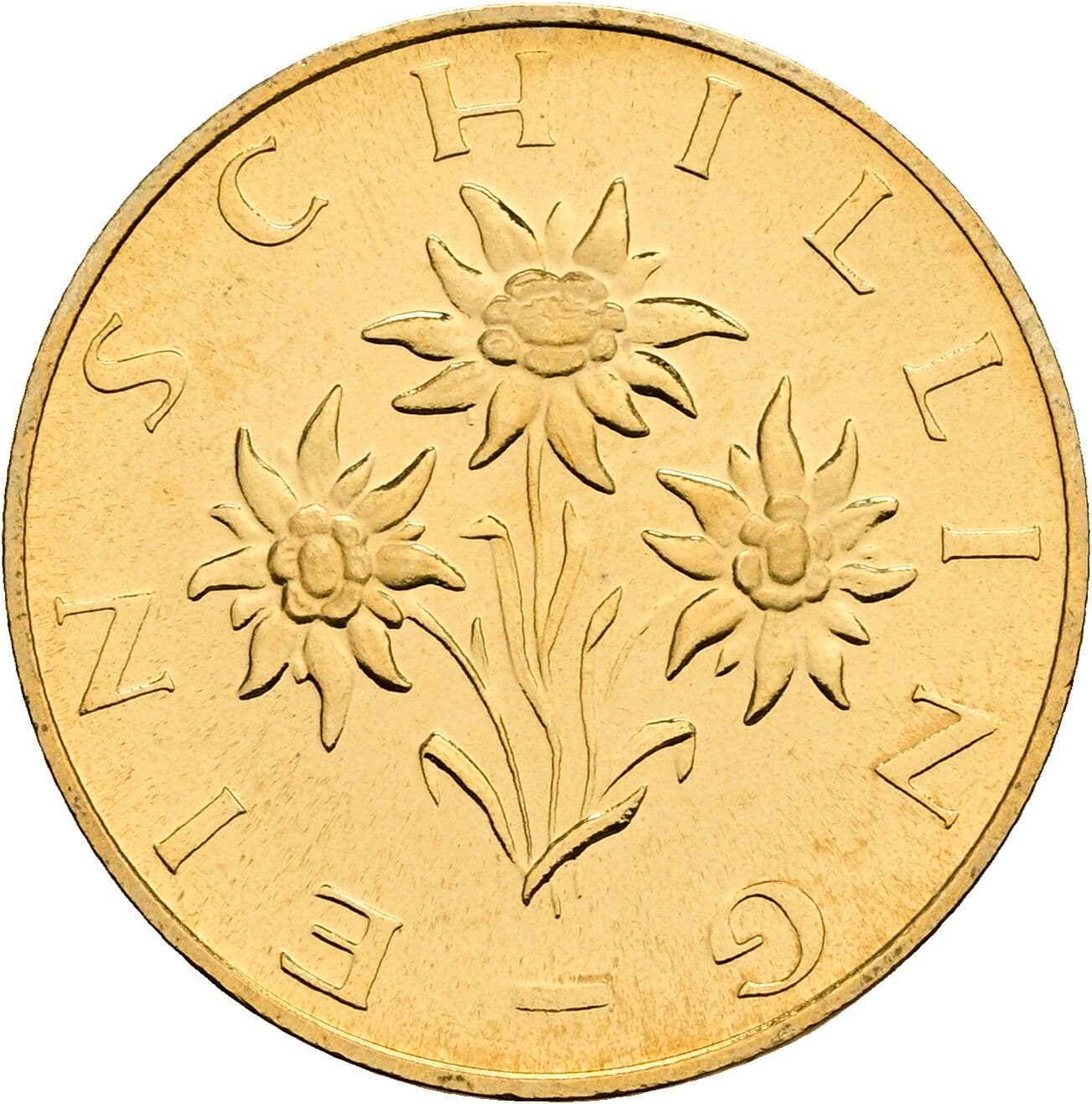 1 Schilling 1980 – Rückseite