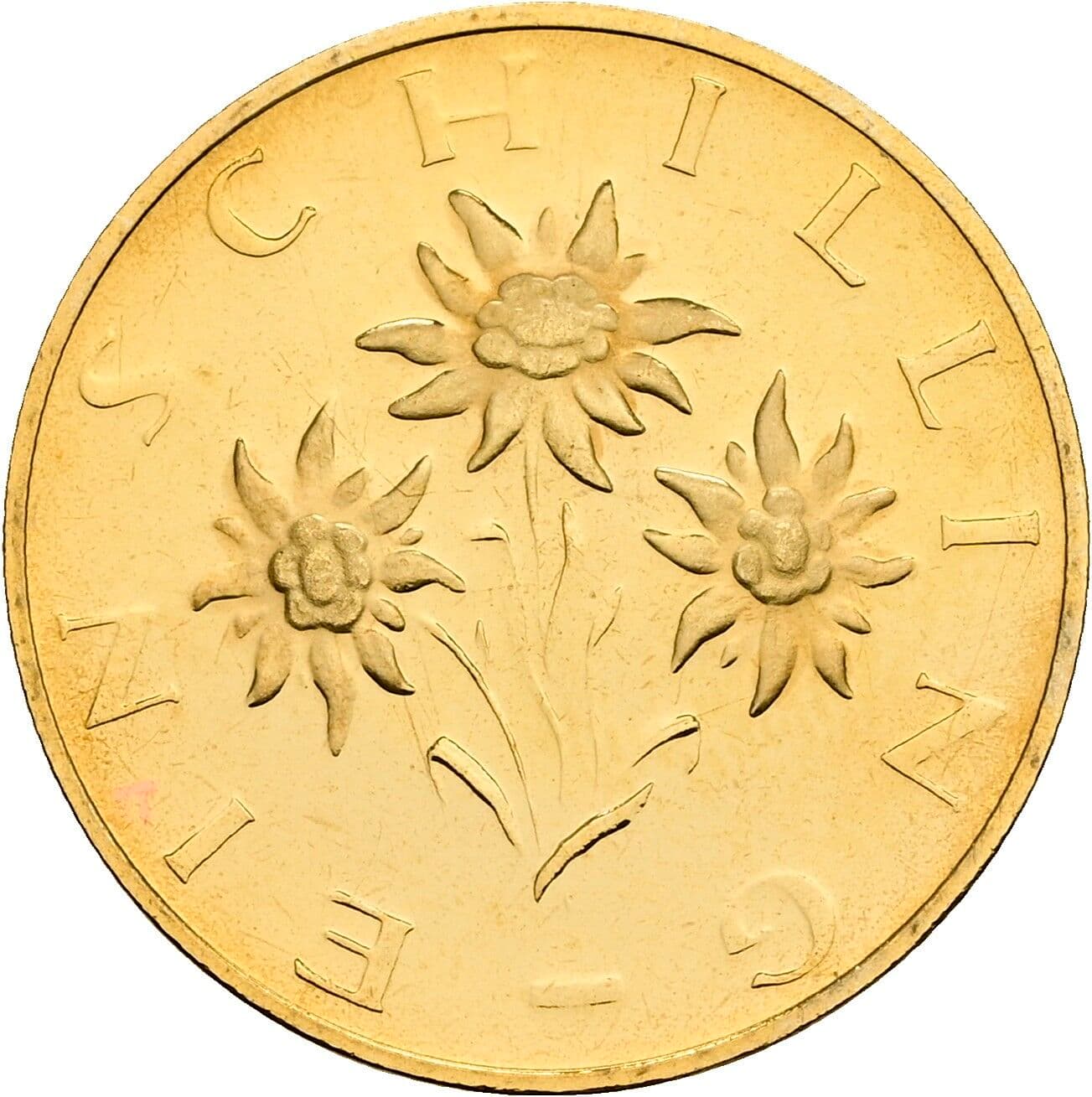 1 Schilling 1980 – Rückseite