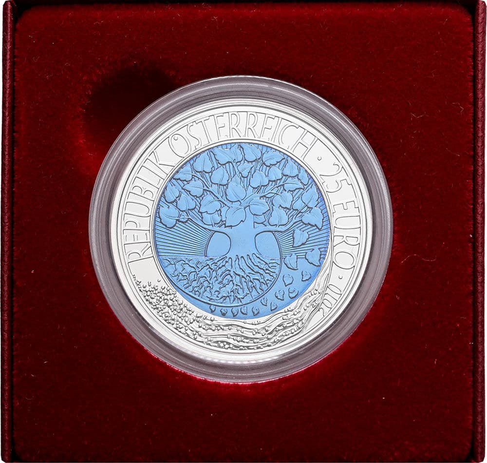 25 Euro Niob 2010 – Rückseite