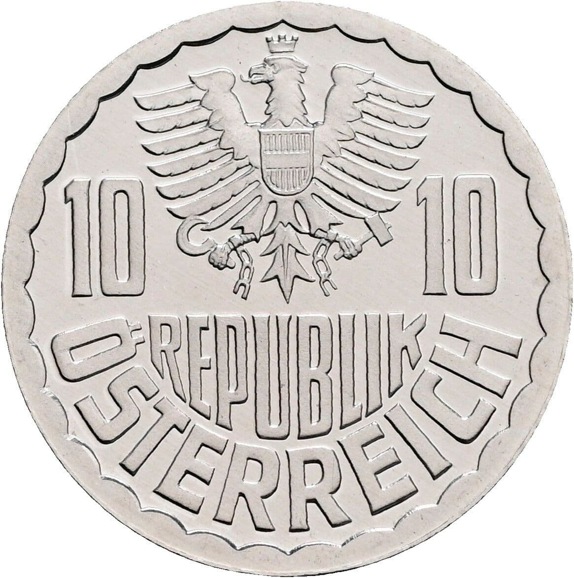 10 Groschen 1987 – Rückseite