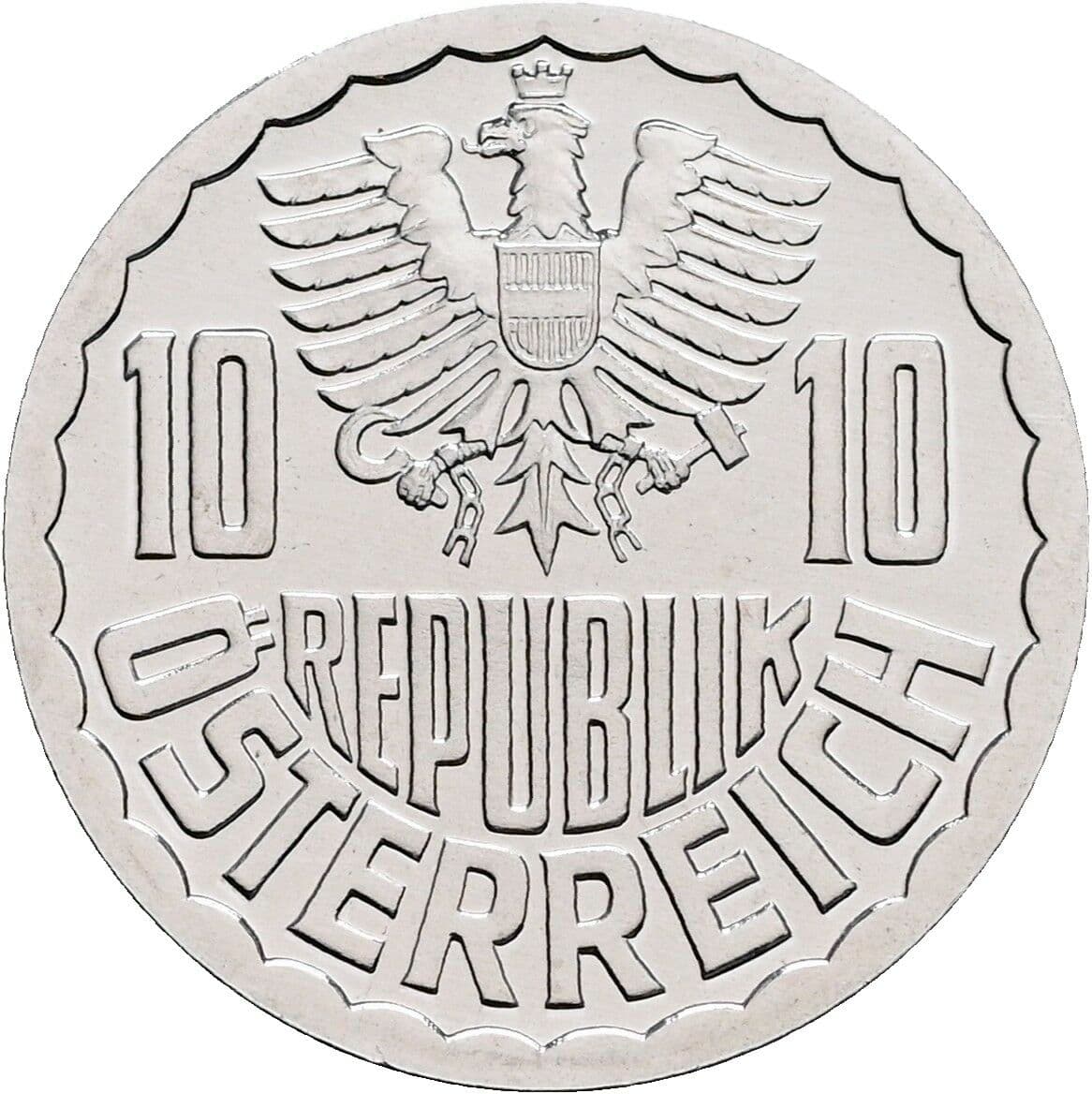 10 Groschen 1987 – Rückseite