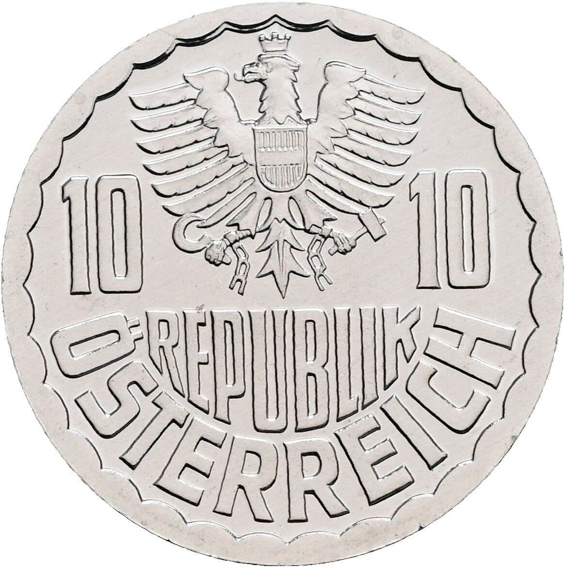 10 Groschen 1987 – Rückseite