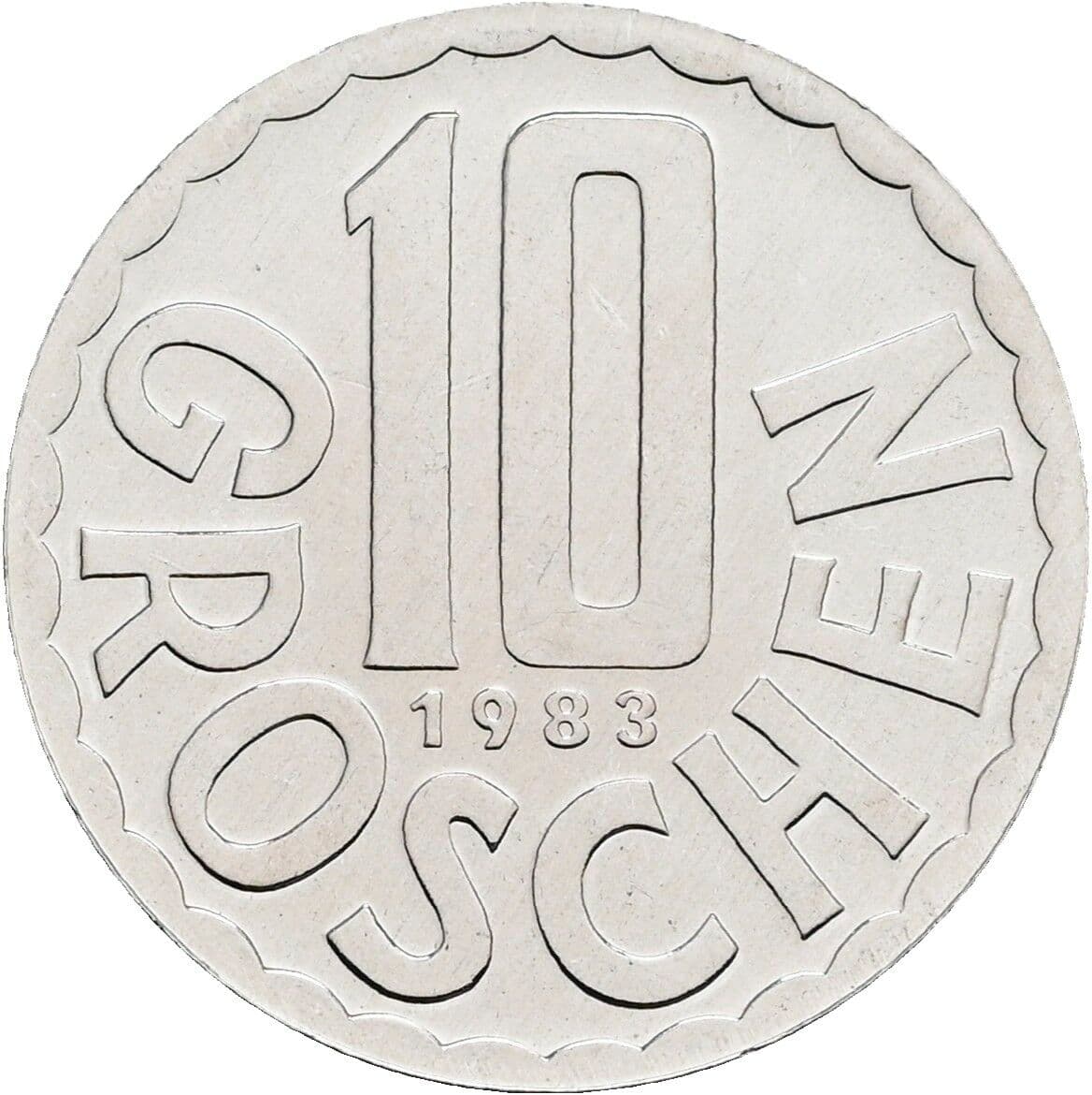 10 Groschen 1983 – Vorderseite