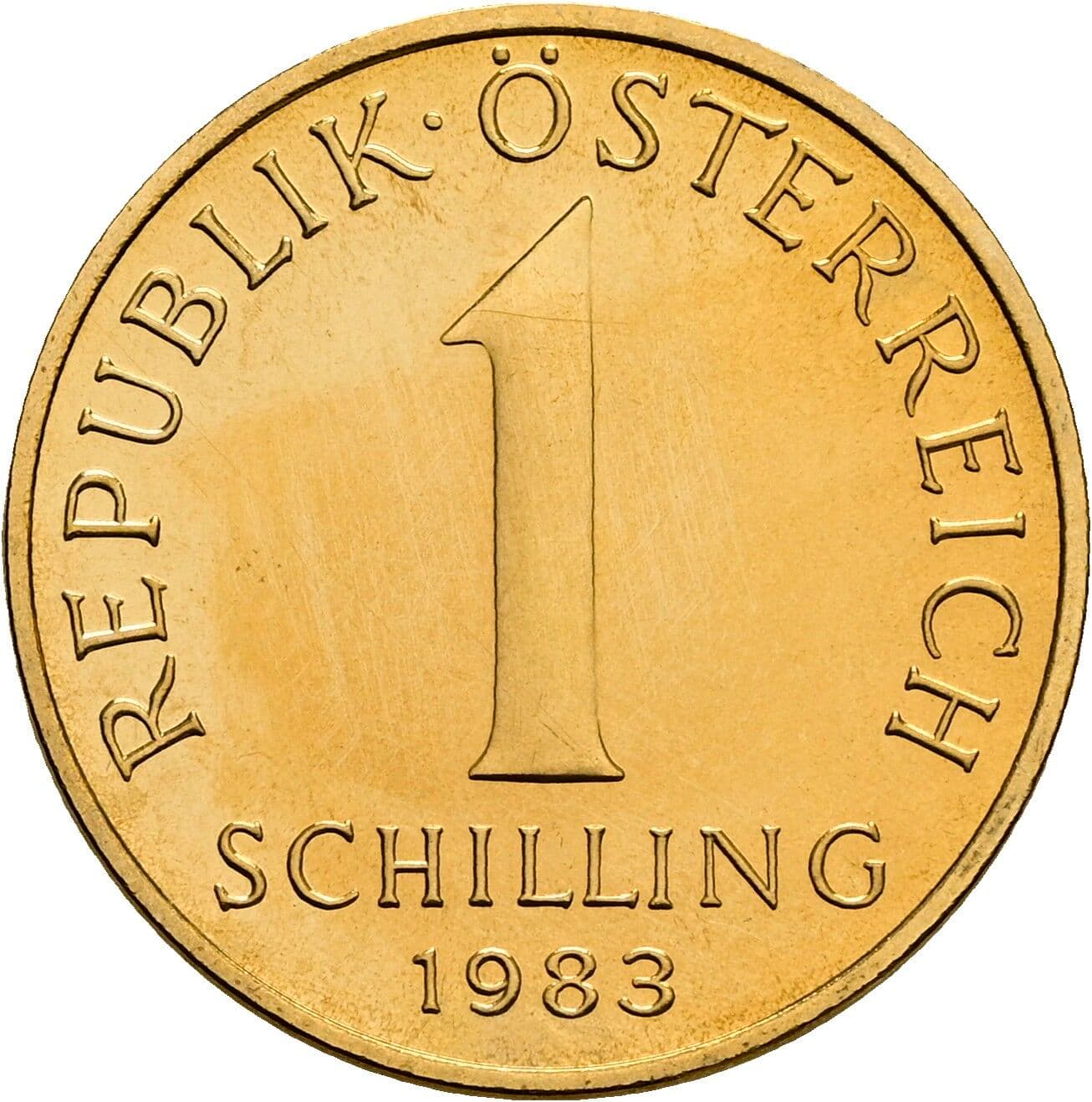1 Schilling 1983 – Vorderseite