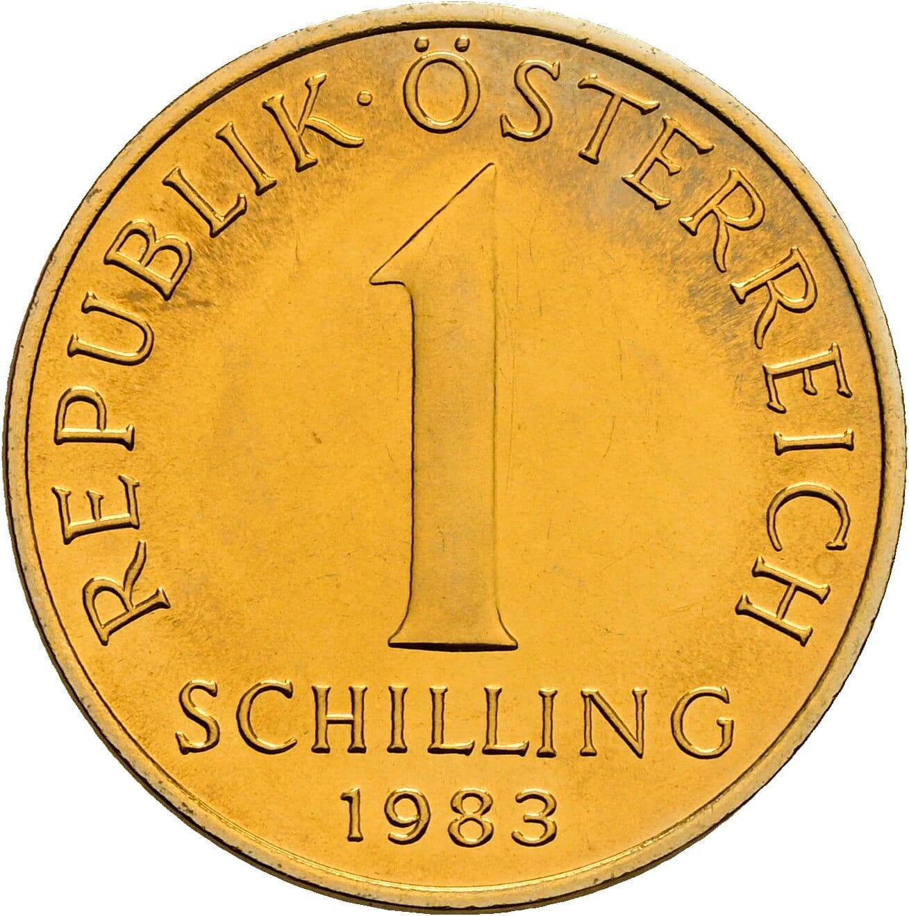1 Schilling 1983 – Vorderseite
