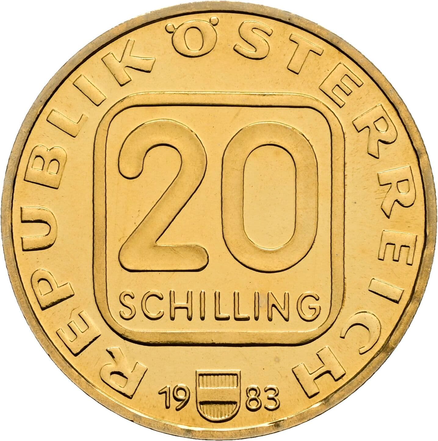 20 Schilling 1983 – Vorderseite