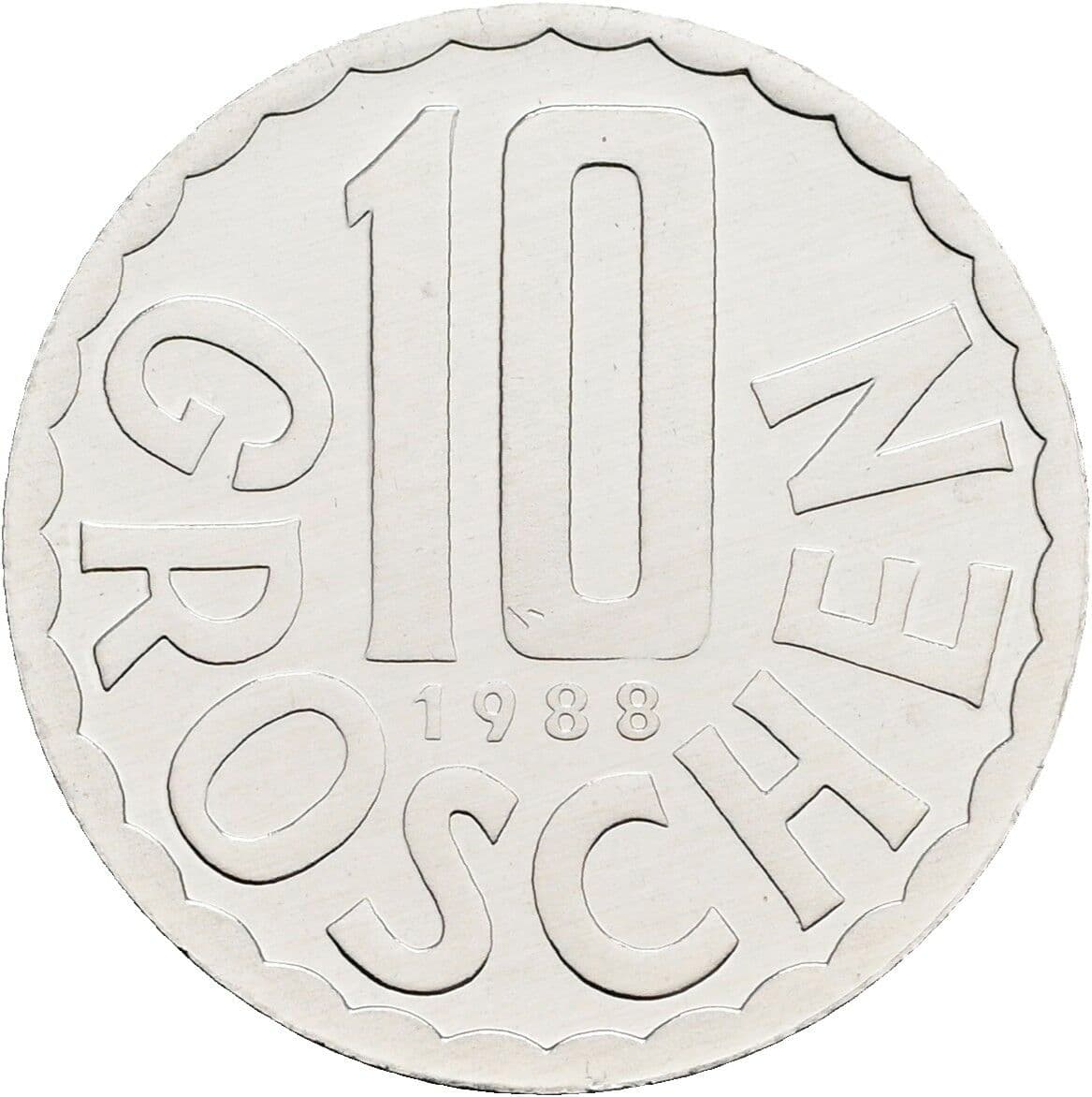 10 Groschen 1988 – Vorderseite