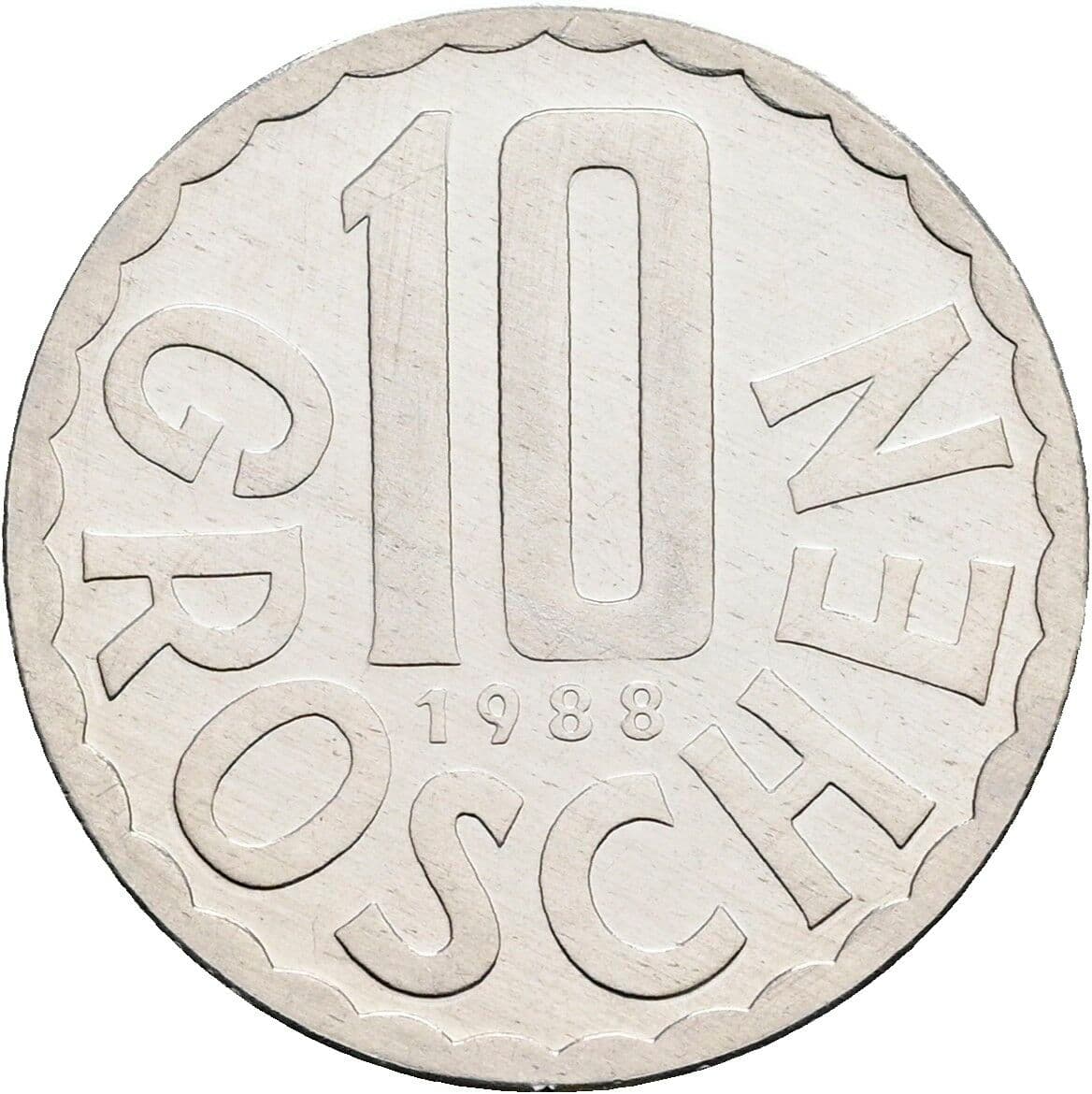 10 Groschen 1988 – Vorderseite