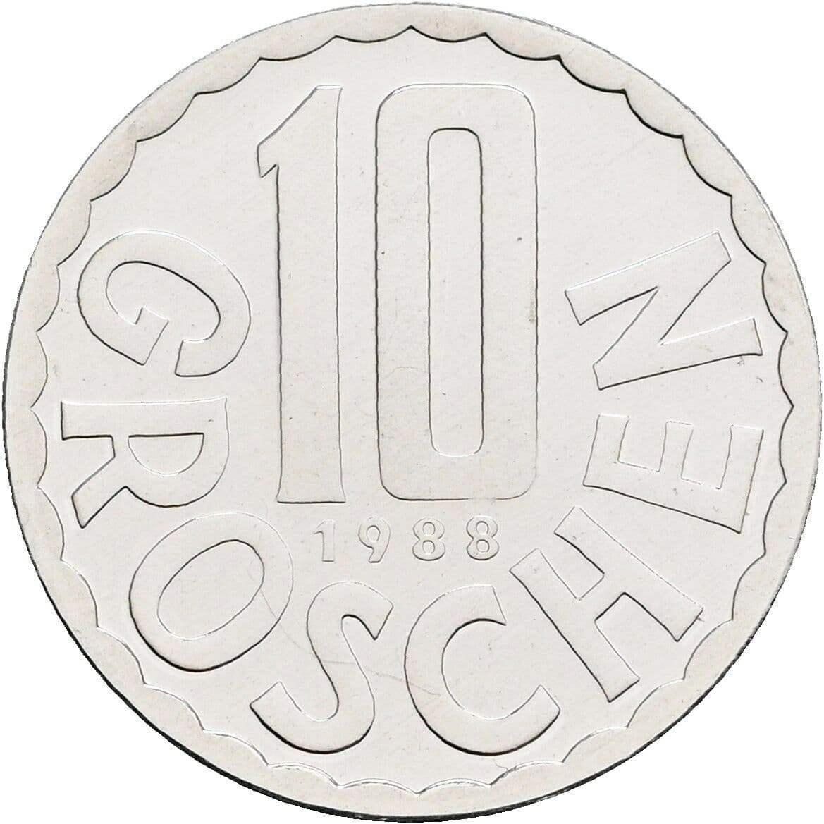 10 Groschen 1988 – Vorderseite